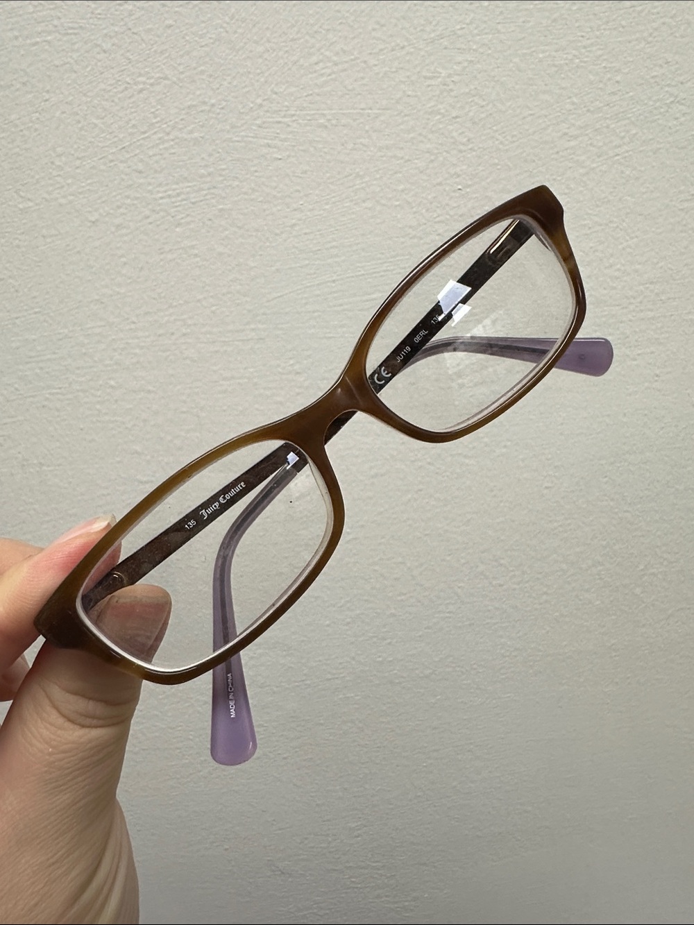 Juicy Couture JU119 135mm Full Rim Rectangle Frame Only Lilac Purple